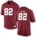 Youth Alabama Crimson Tide #82 Chase Allen Crimson Game NCAA College Football Jersey 2403NHTT0